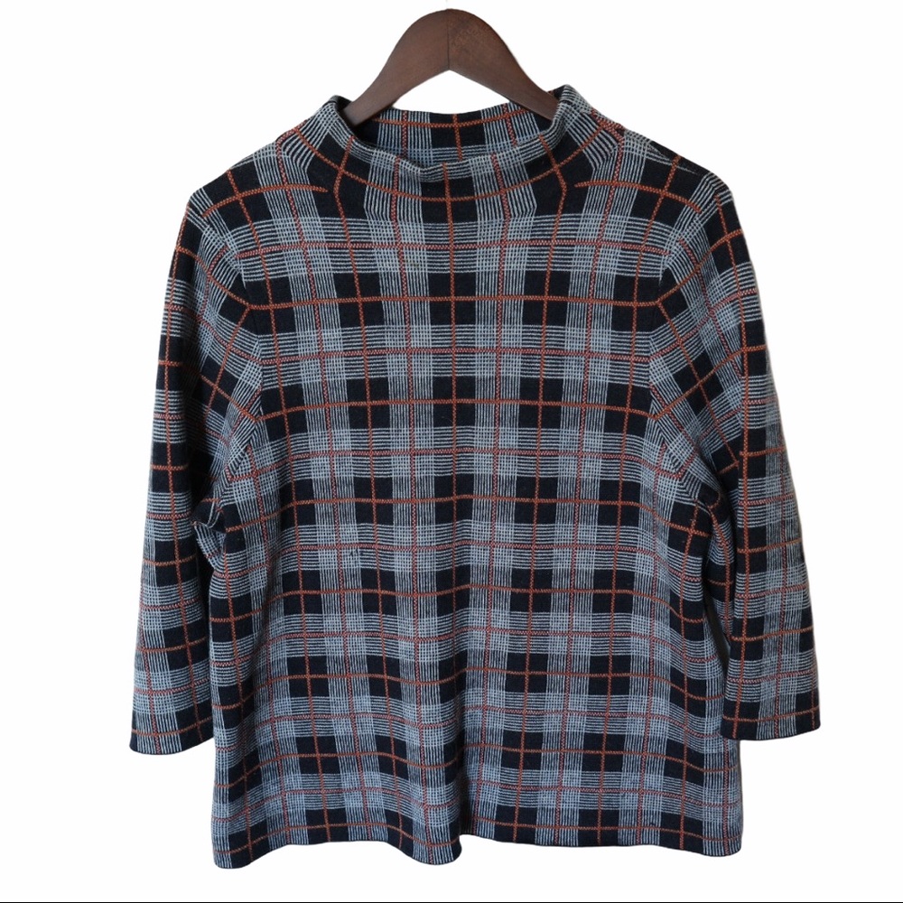 PENDLETON 100% Merino Wool Plaid pullover XL
